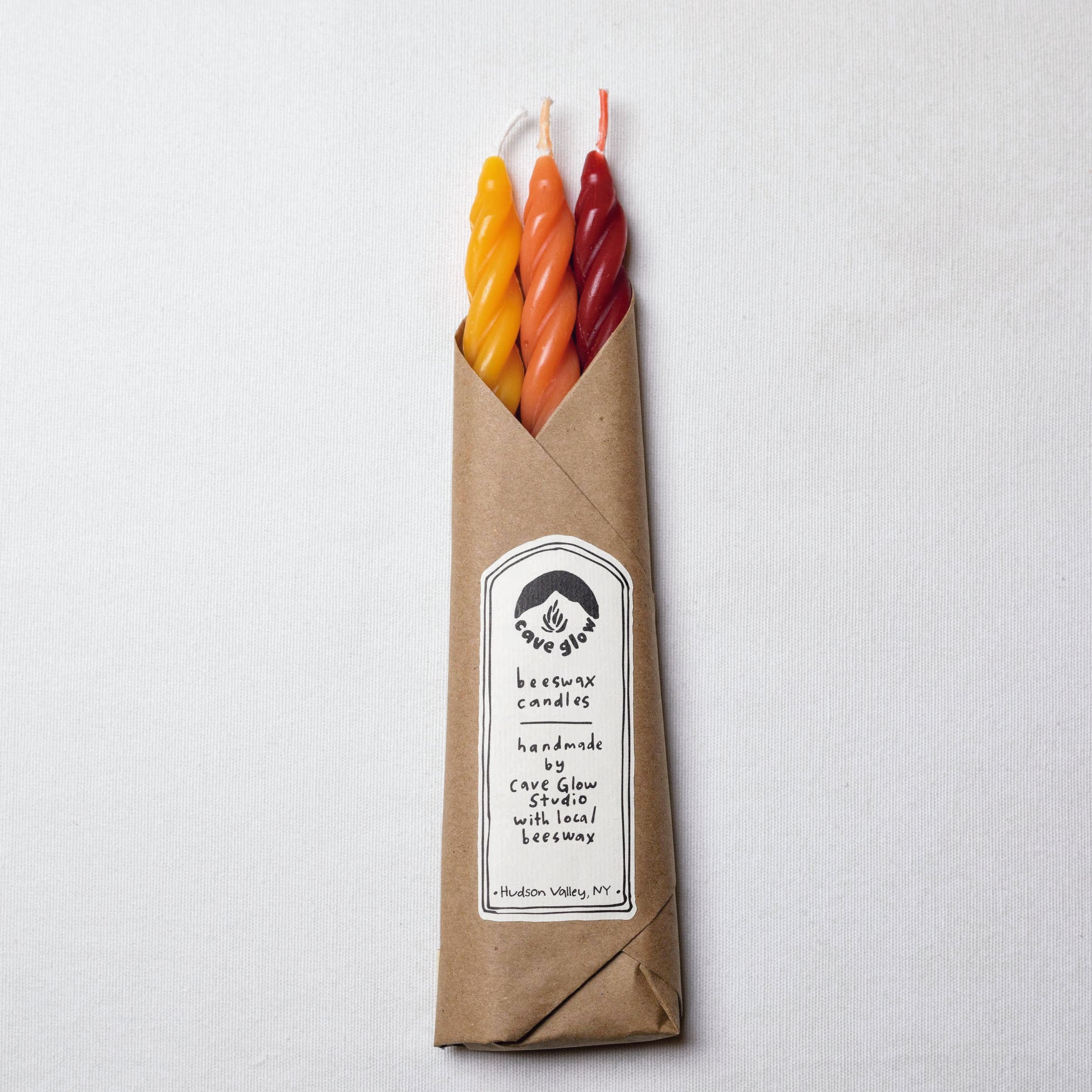 Sunrise Beeswax Spirals – Set of 3