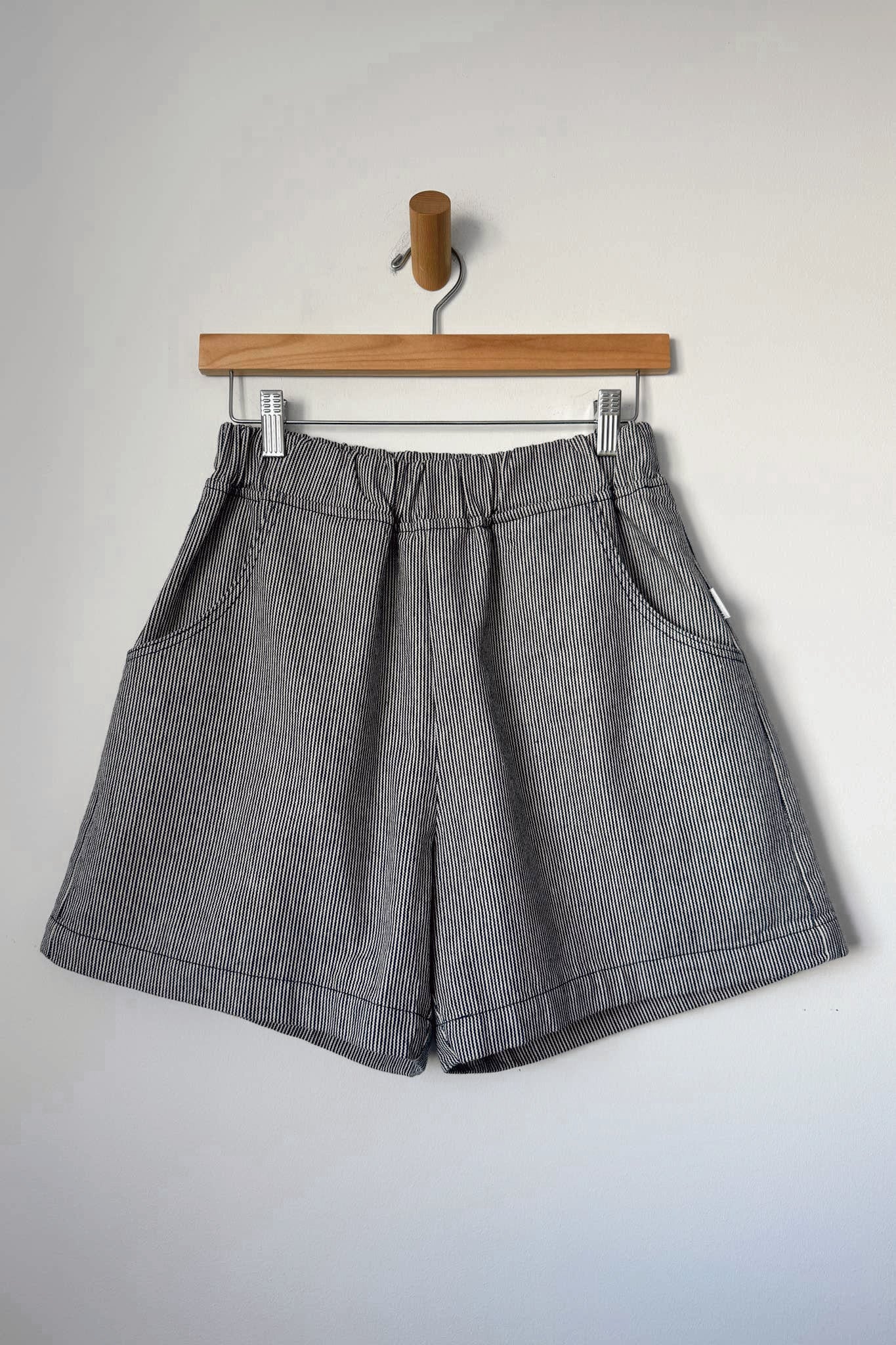 Vibrant City Shorts in Blue Stripe