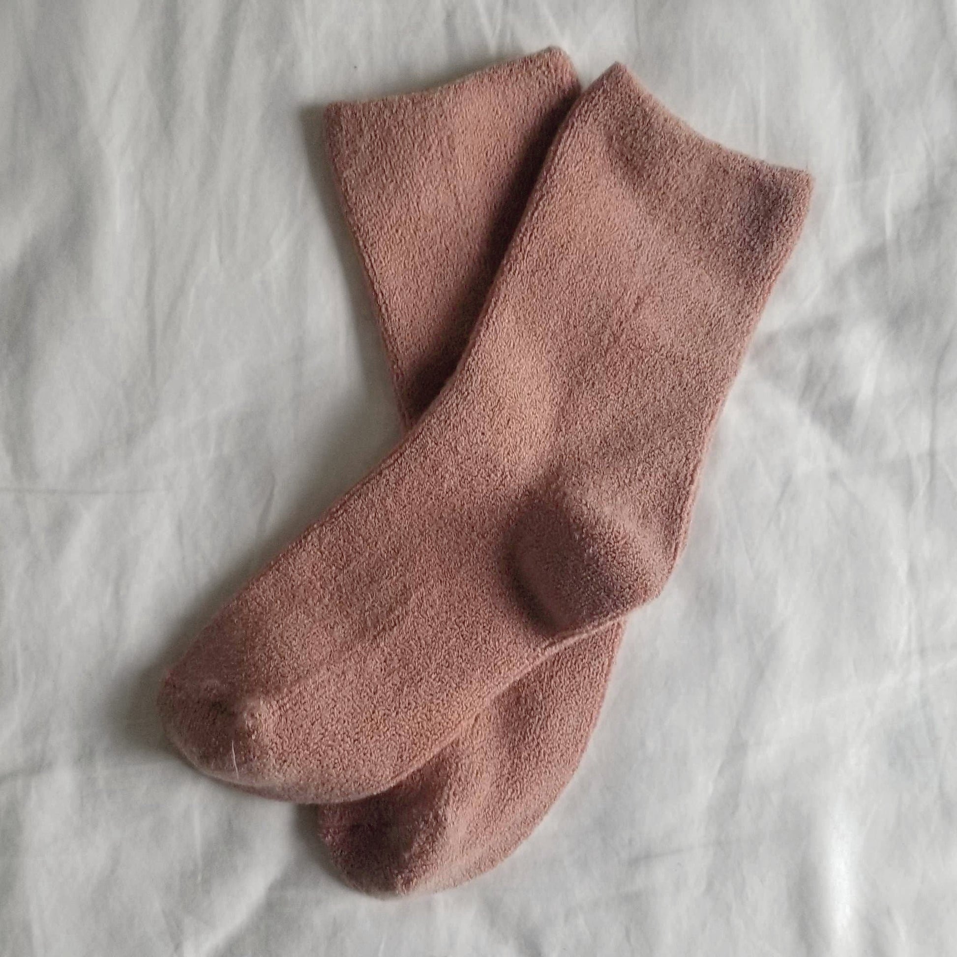Plush Cloud Socks in Mulberry