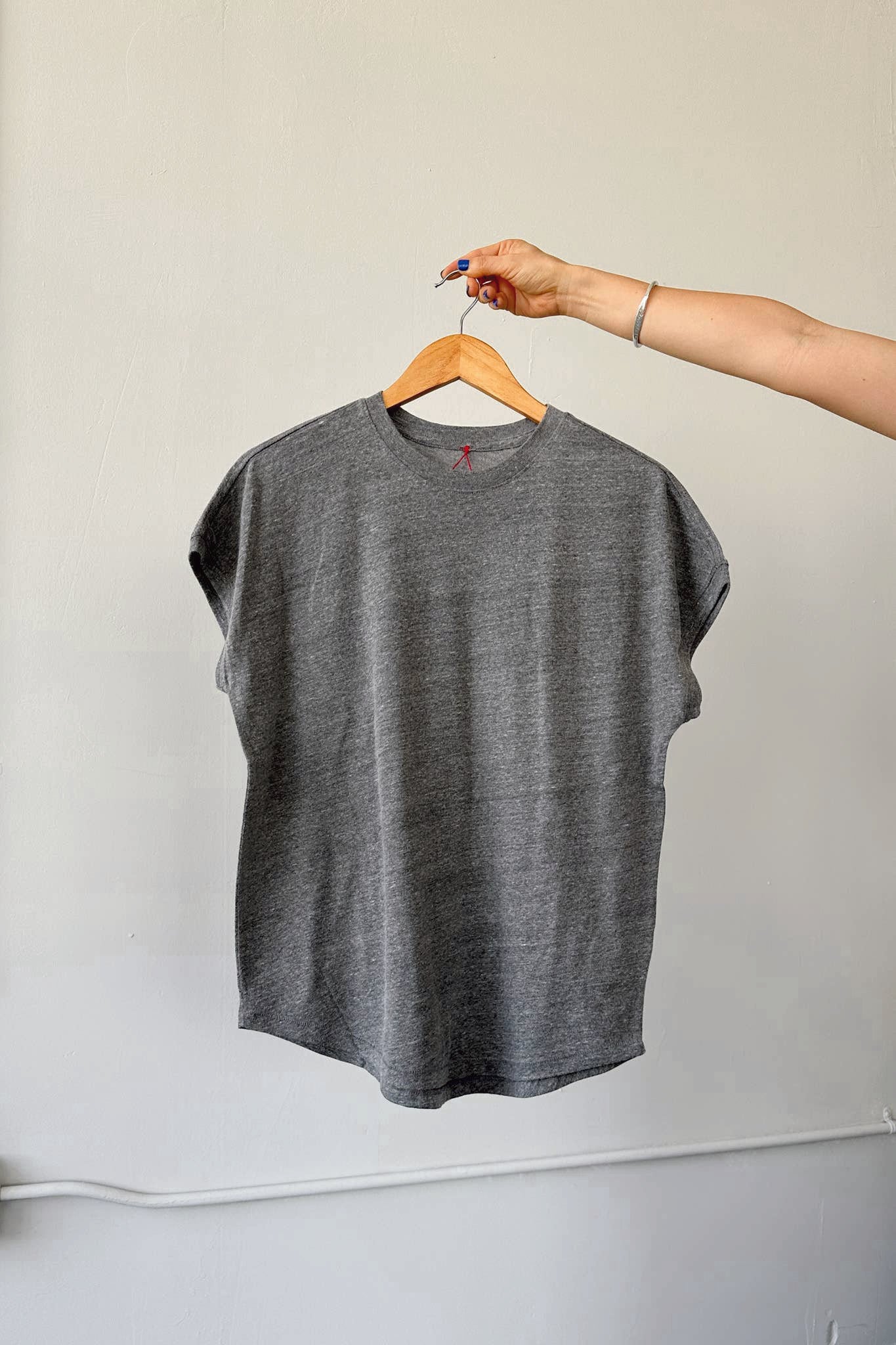 Comfortable Ease Tee in Heather Gray