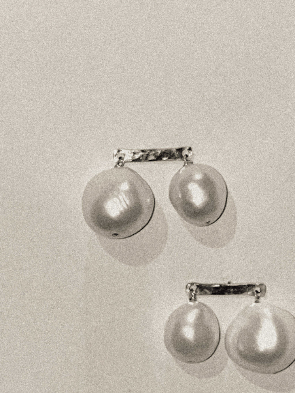 Chic Duet Freshwater Pearl Dangle Earrings: Gold Filled