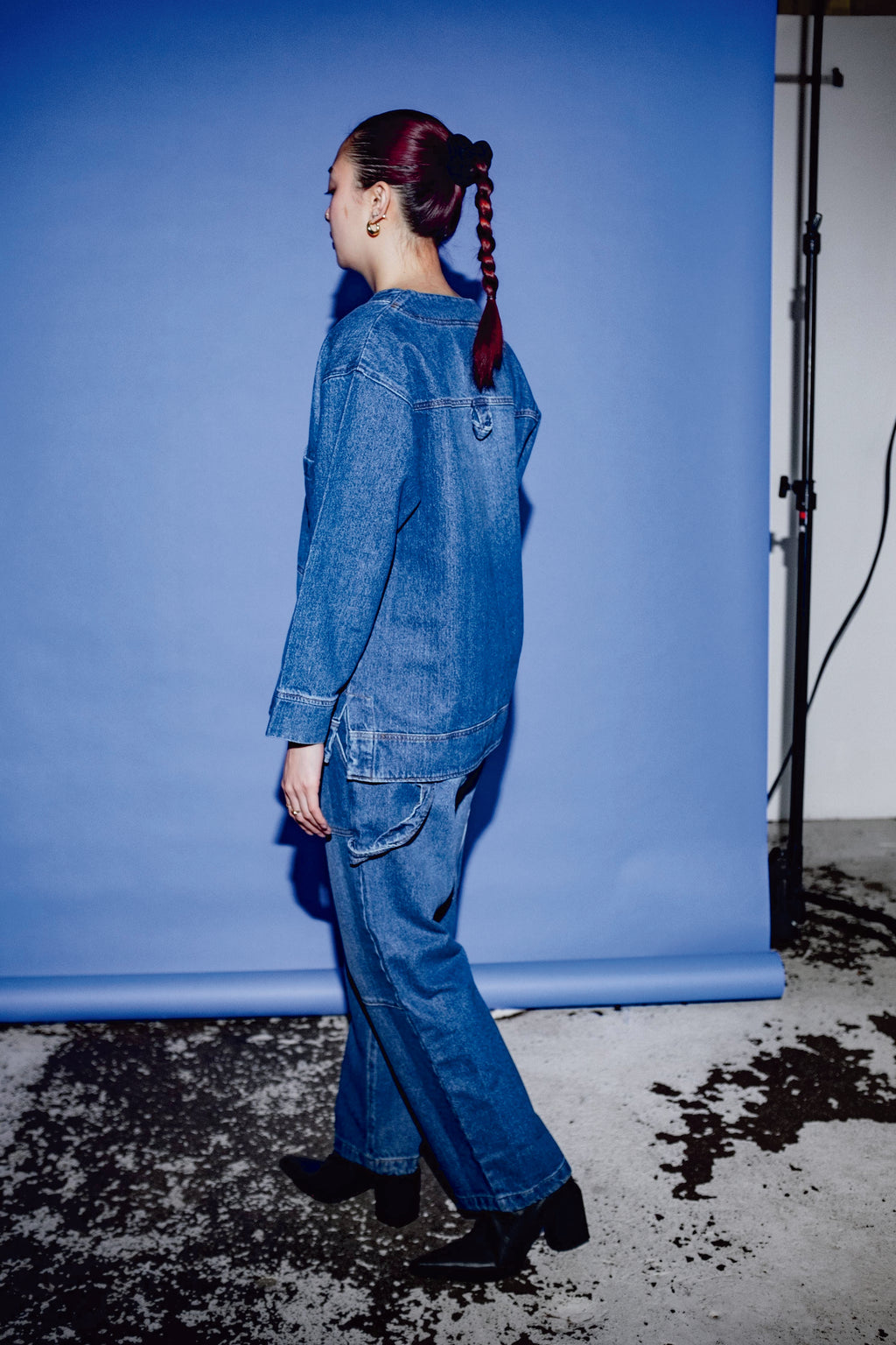 Stylish Miguel Blue Denim Cardigan