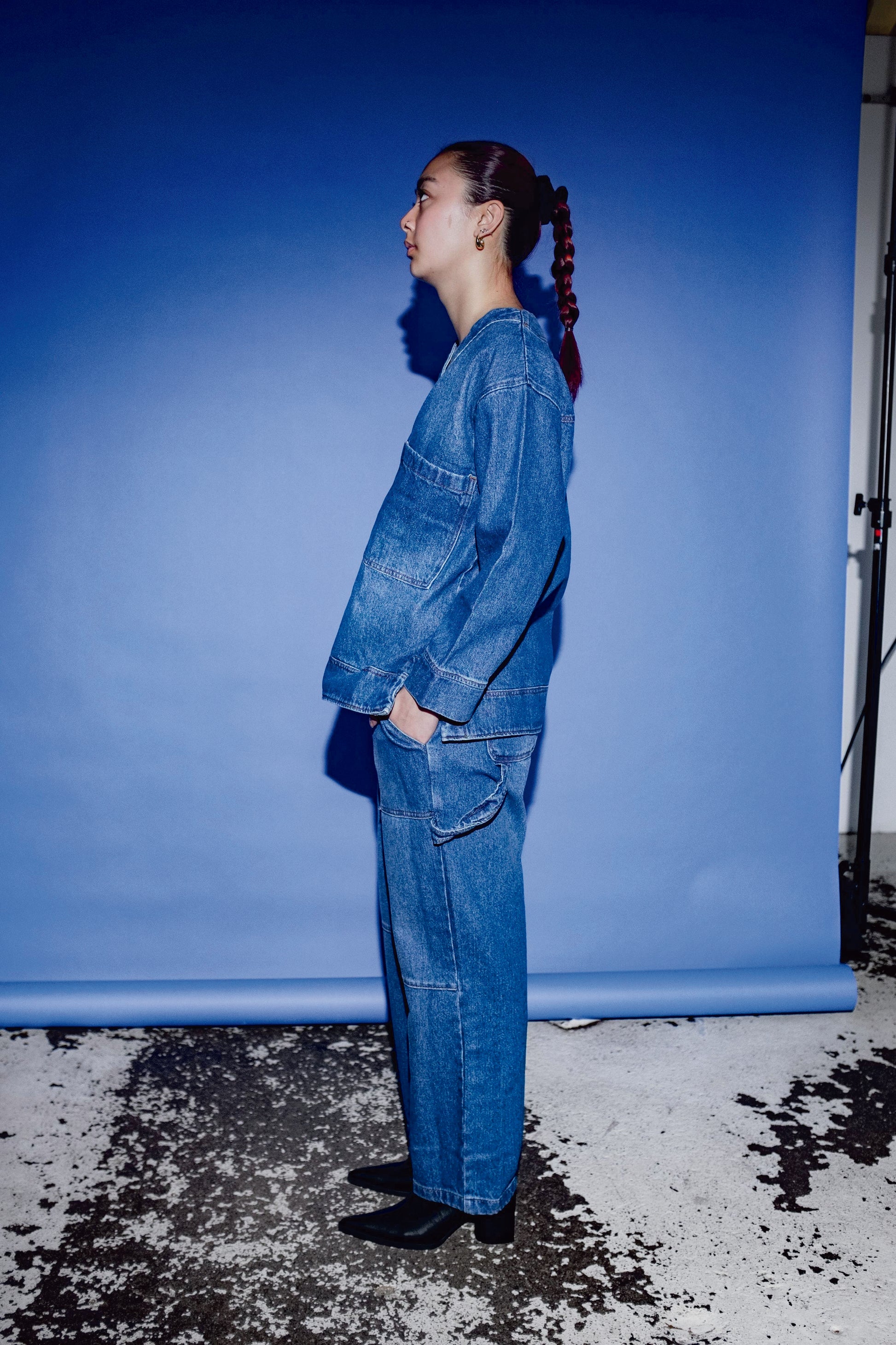 Stylish Miguel Blue Denim Cardigan