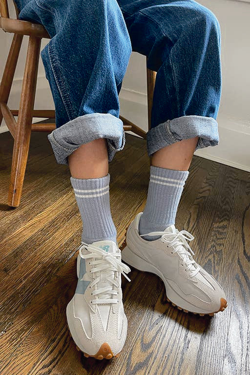 Cozy Boyfriend Socks: Biscotti