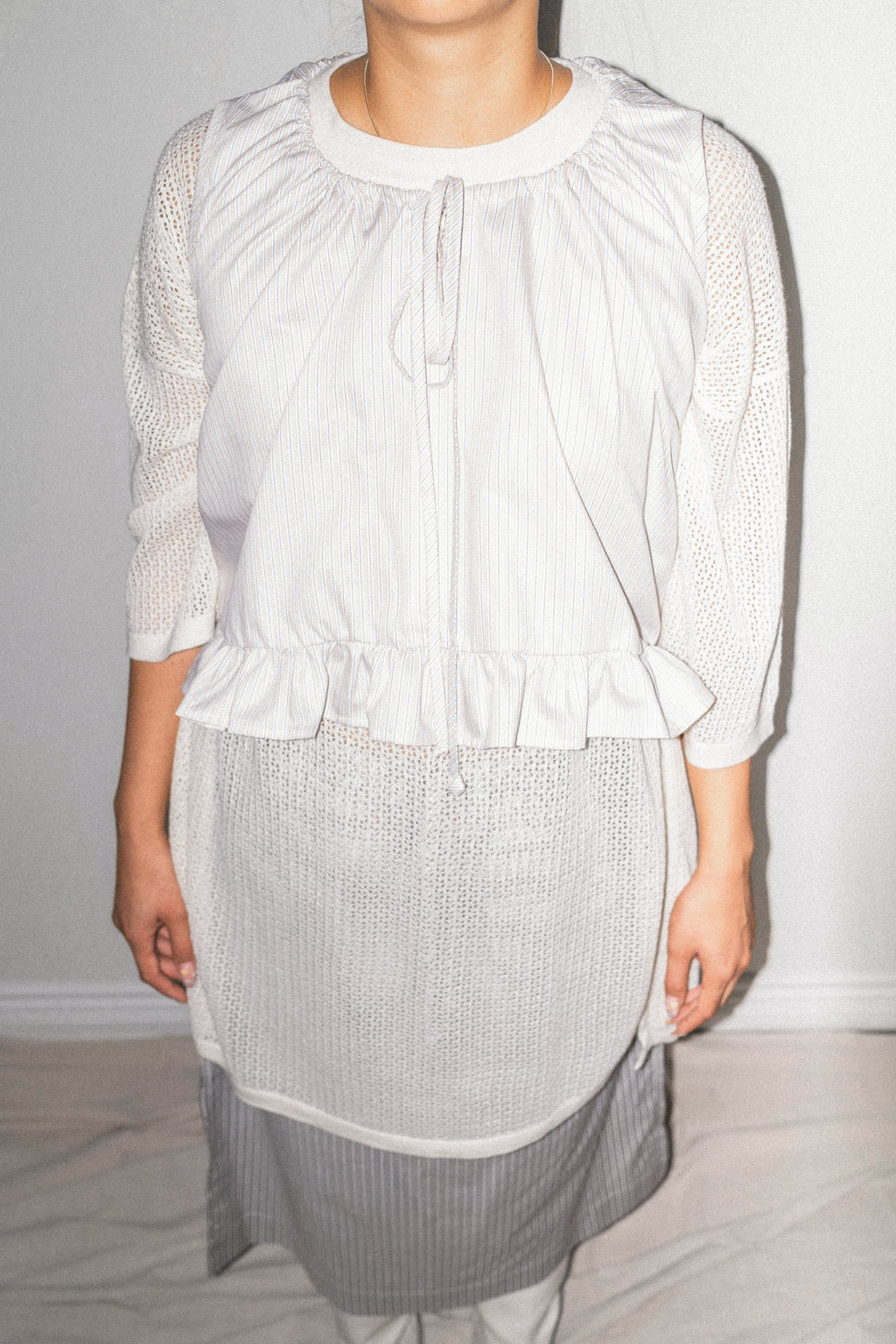 Cruz Skirt: Brown with Multi Stripes