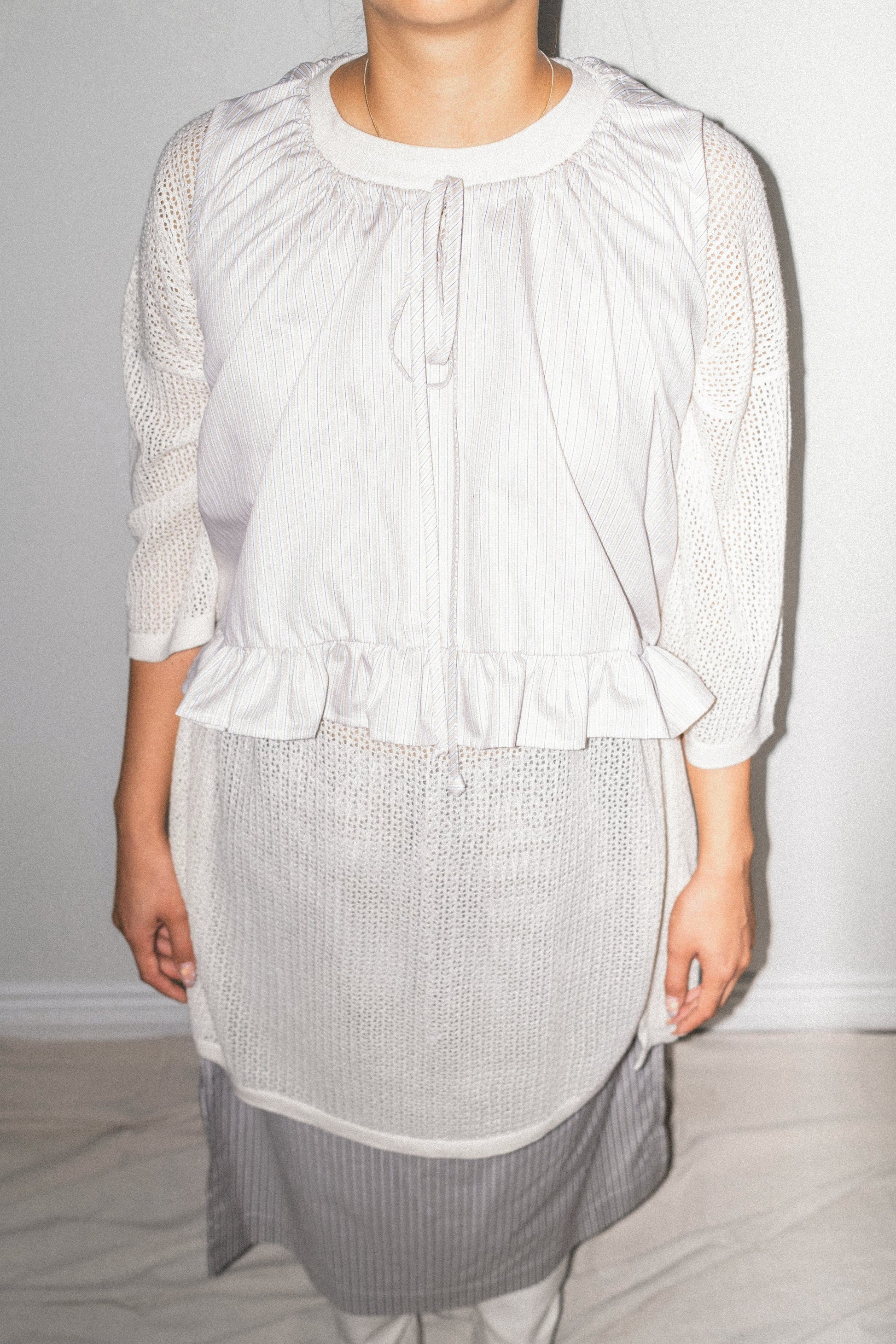 Cruz Skirt: Brown with Multi Stripes