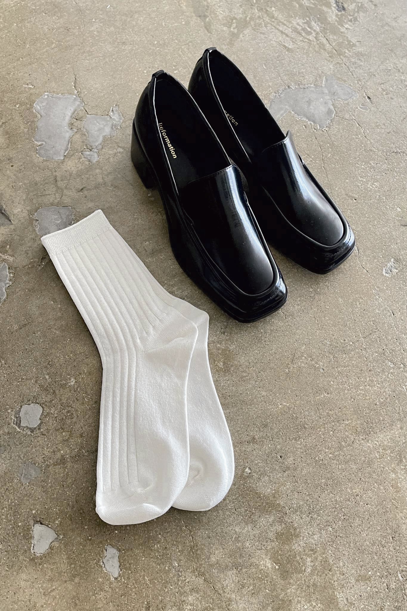 Her Timeless White Socks