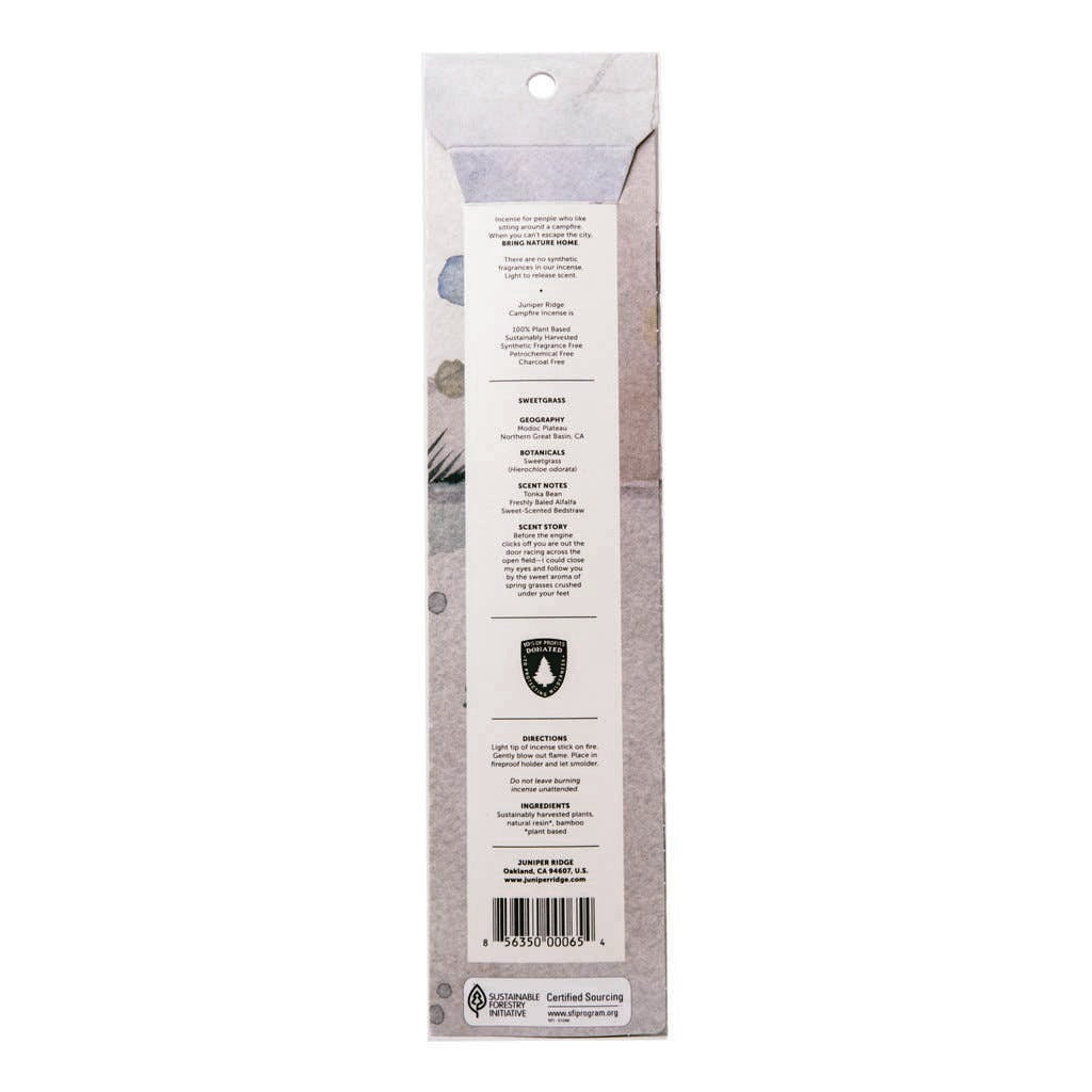 Captivating Sweetgrass Campfire Incense