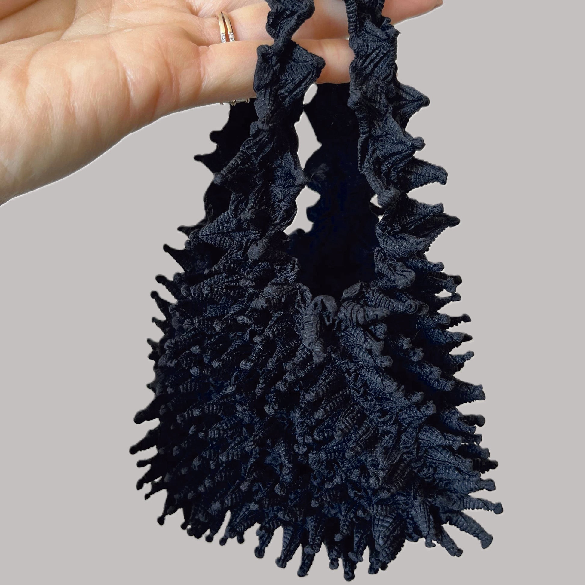 Stylish Black Shibori Reusable Bag