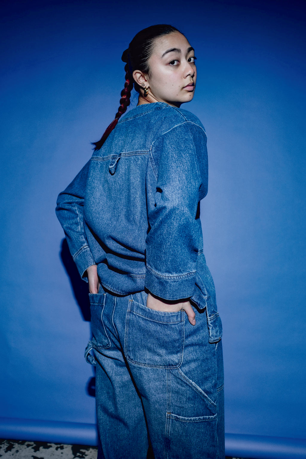 Stylish Miguel Blue Denim Cardigan