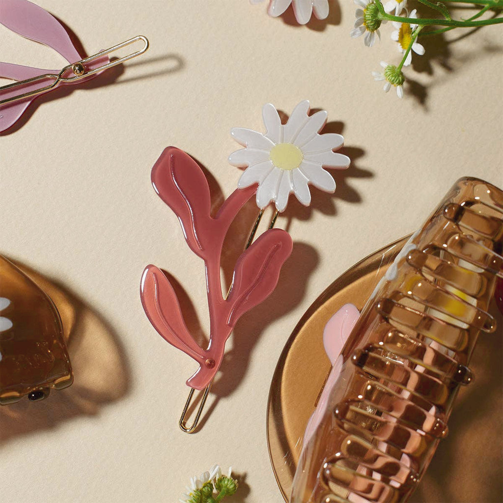 Adorable Marguerite Daisy Flower Hair Barrette