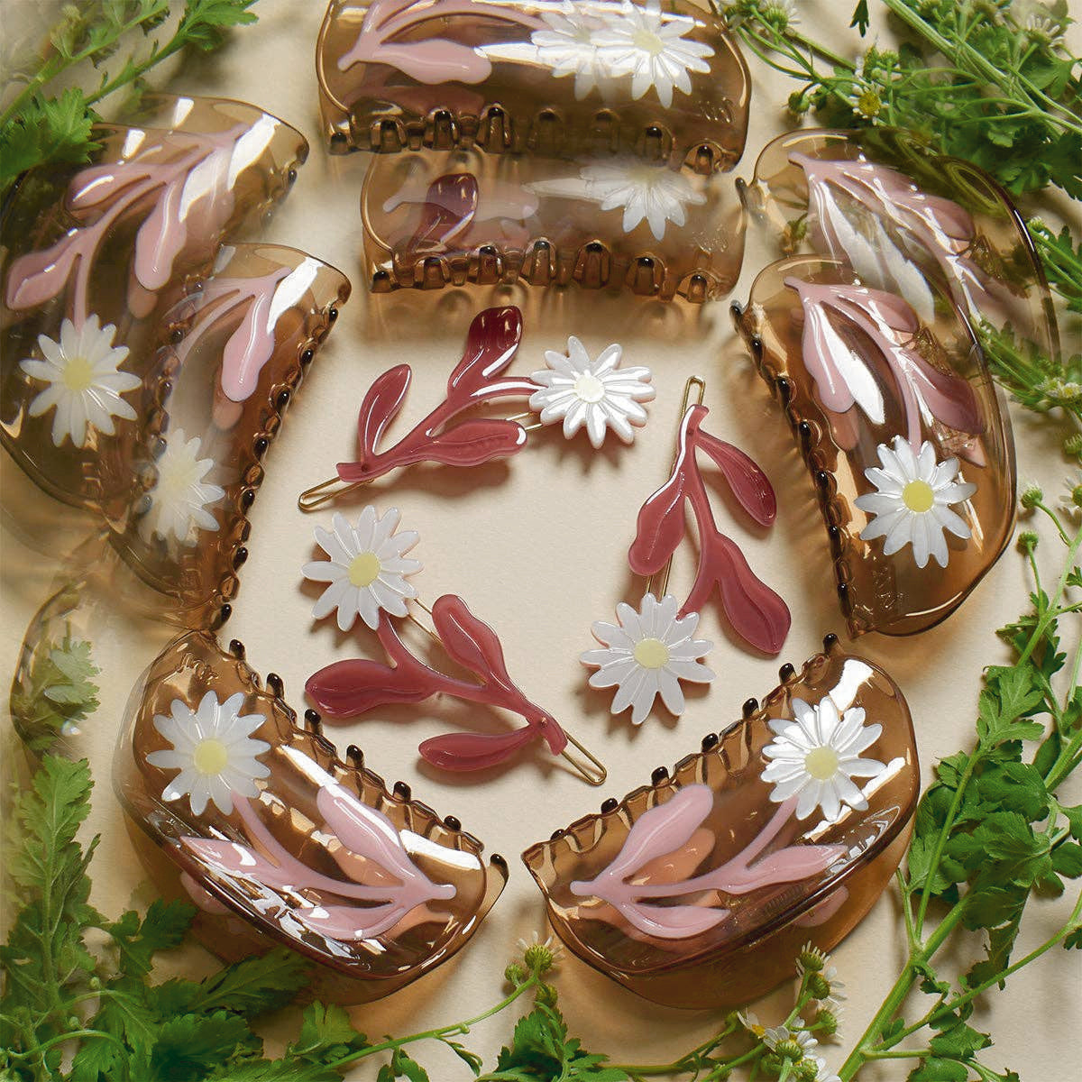 Adorable Marguerite Daisy Flower Hair Barrette