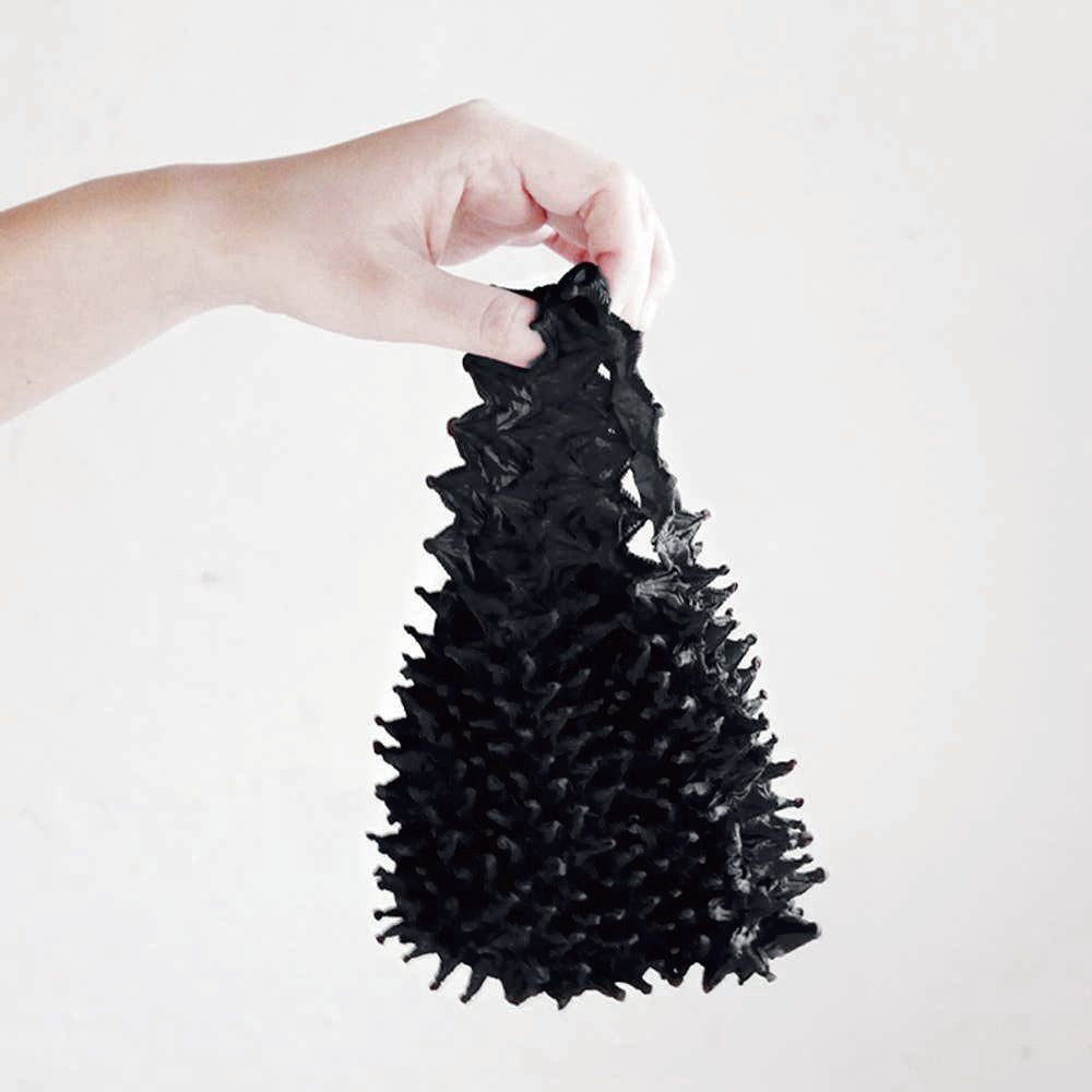 Stylish Black Shibori Reusable Bag
