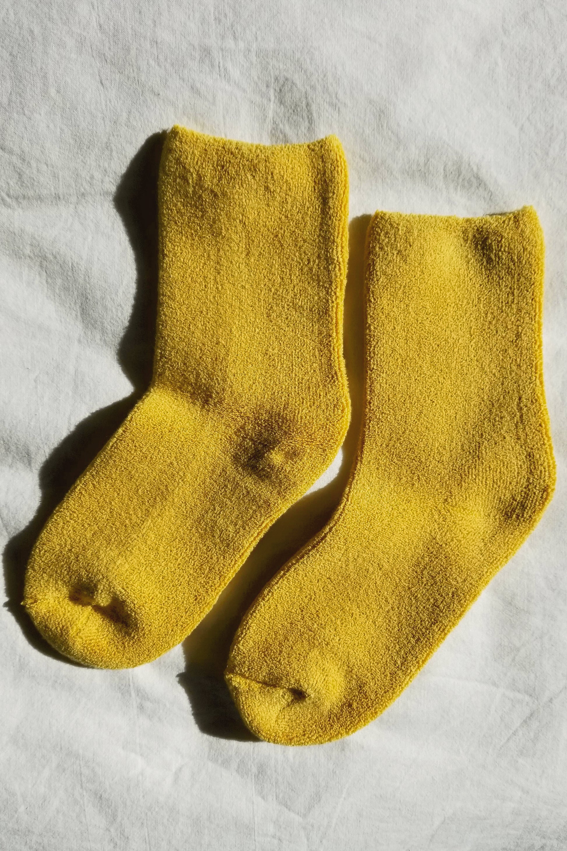 Cloud Socks in Honey Gold