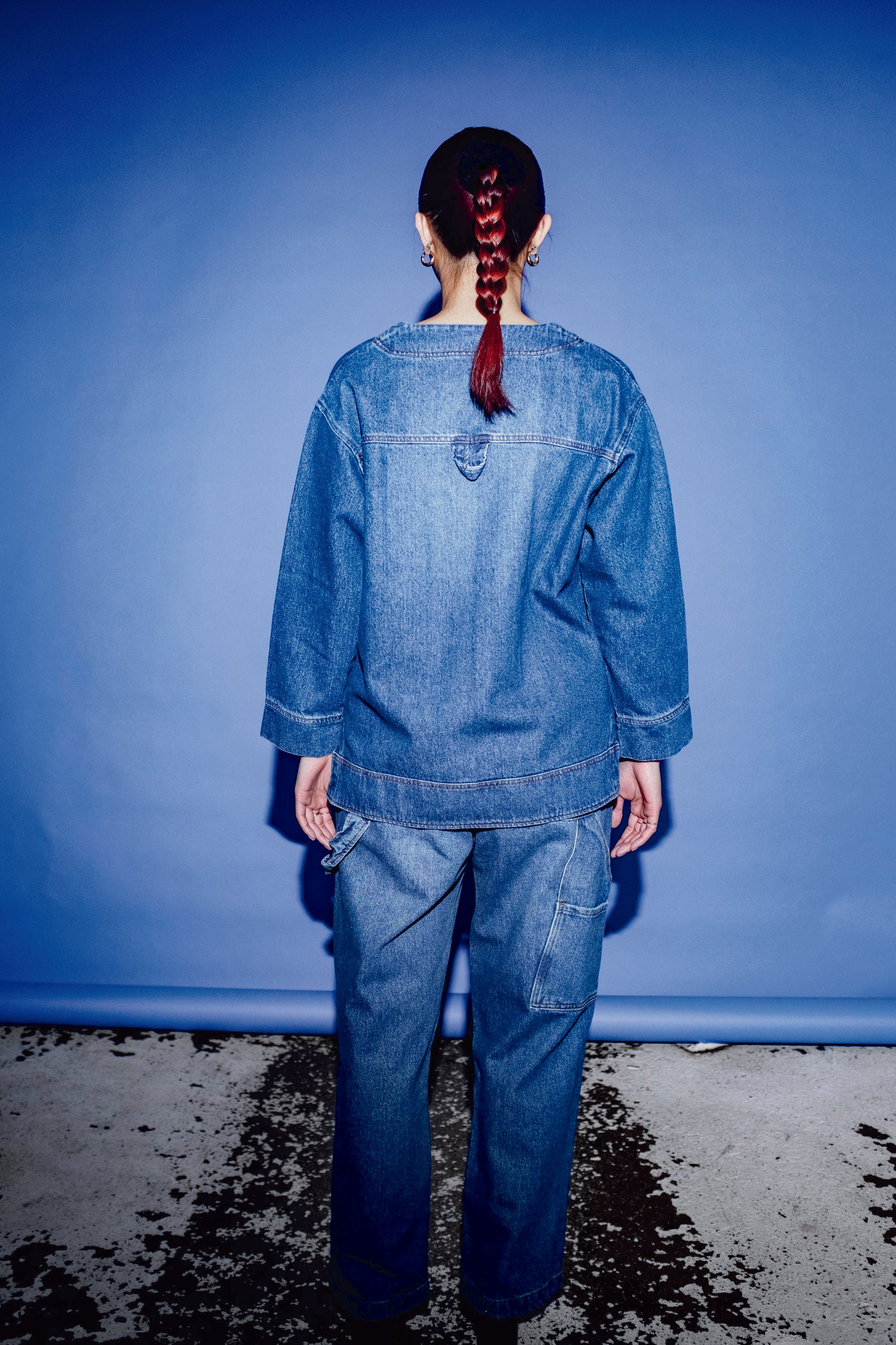 Stylish Miguel Blue Denim Cardigan