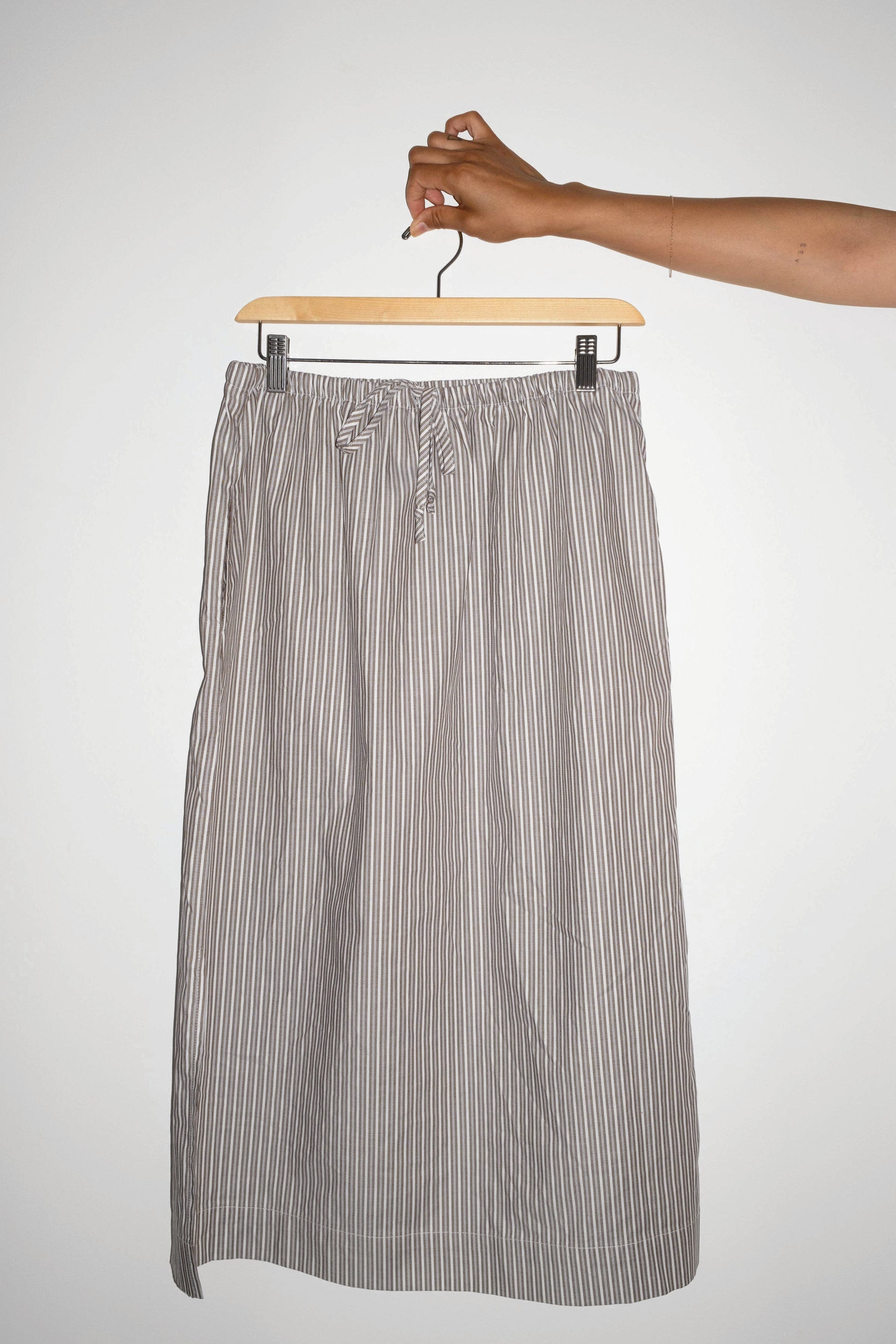 Cruz Skirt: Brown with Multi Stripes