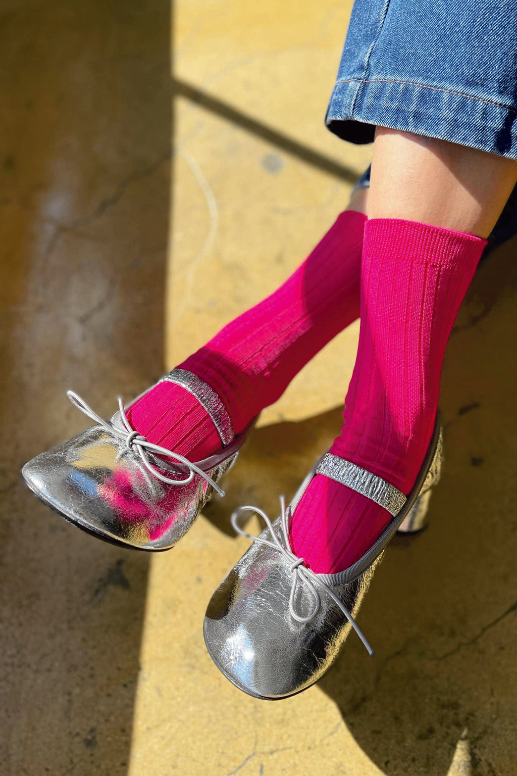 Stunning Fuchsia Socks for Her