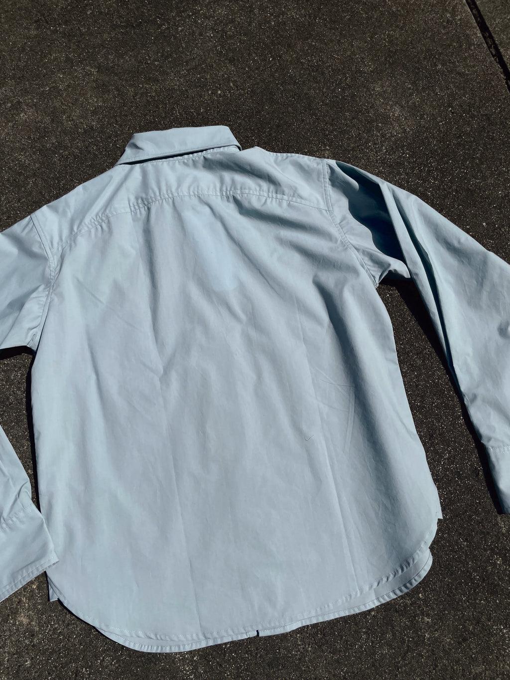 Stylish Blue Poplin Engineer Shirt