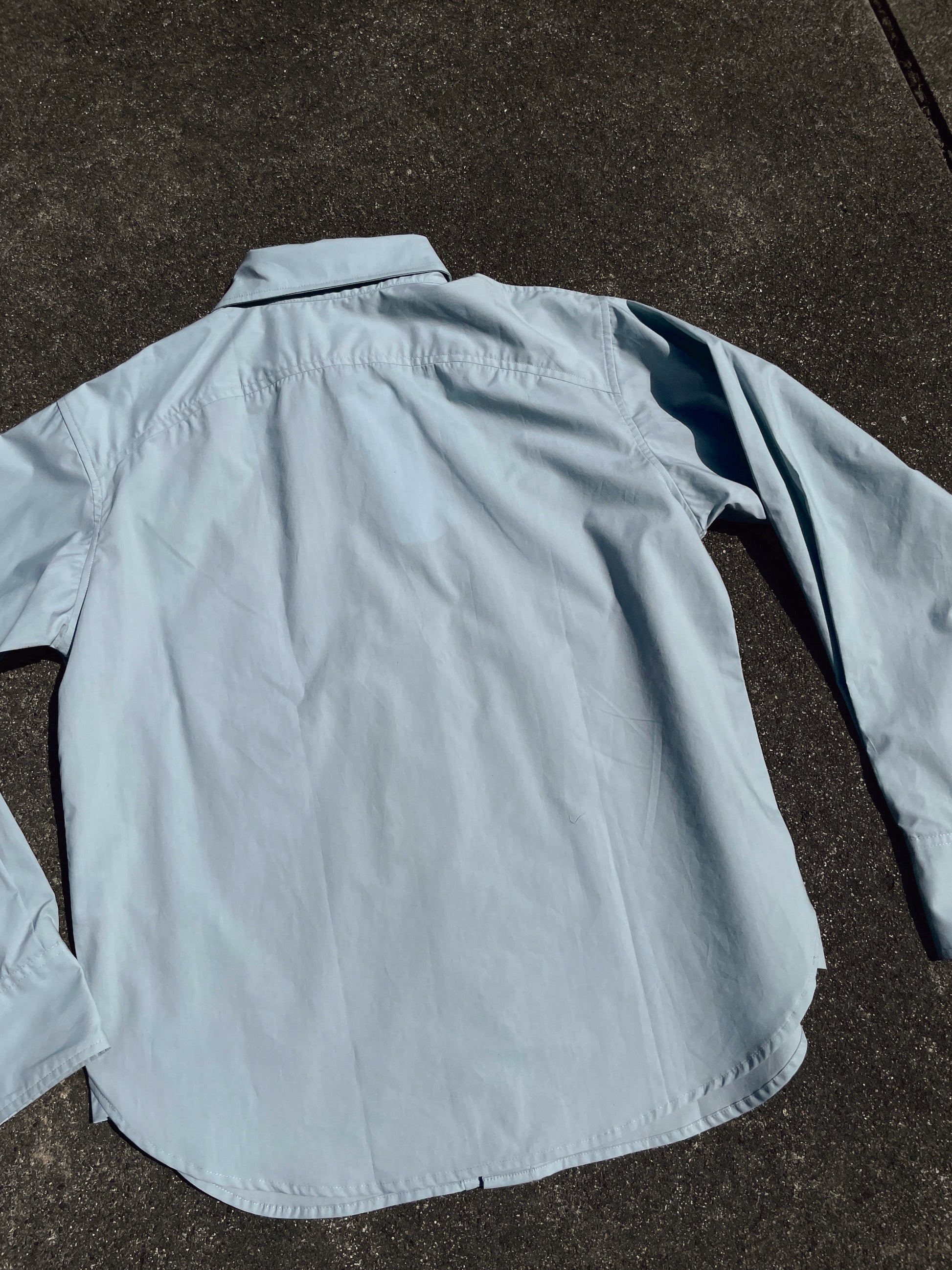 Stylish Blue Poplin Engineer Shirt