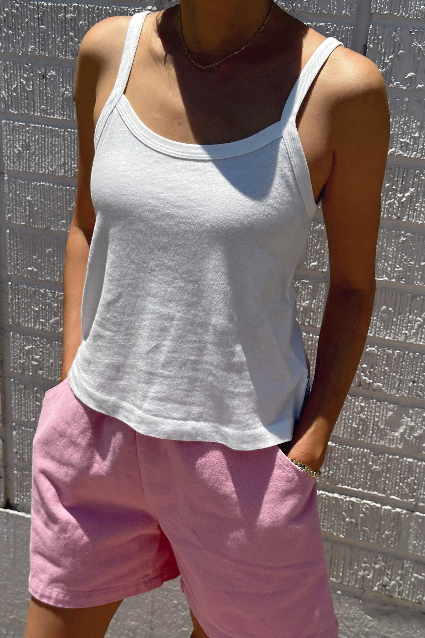Organic Cotton Dana Cami in Vintage White