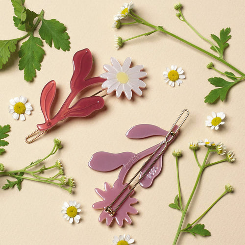 Adorable Marguerite Daisy Flower Hair Barrette