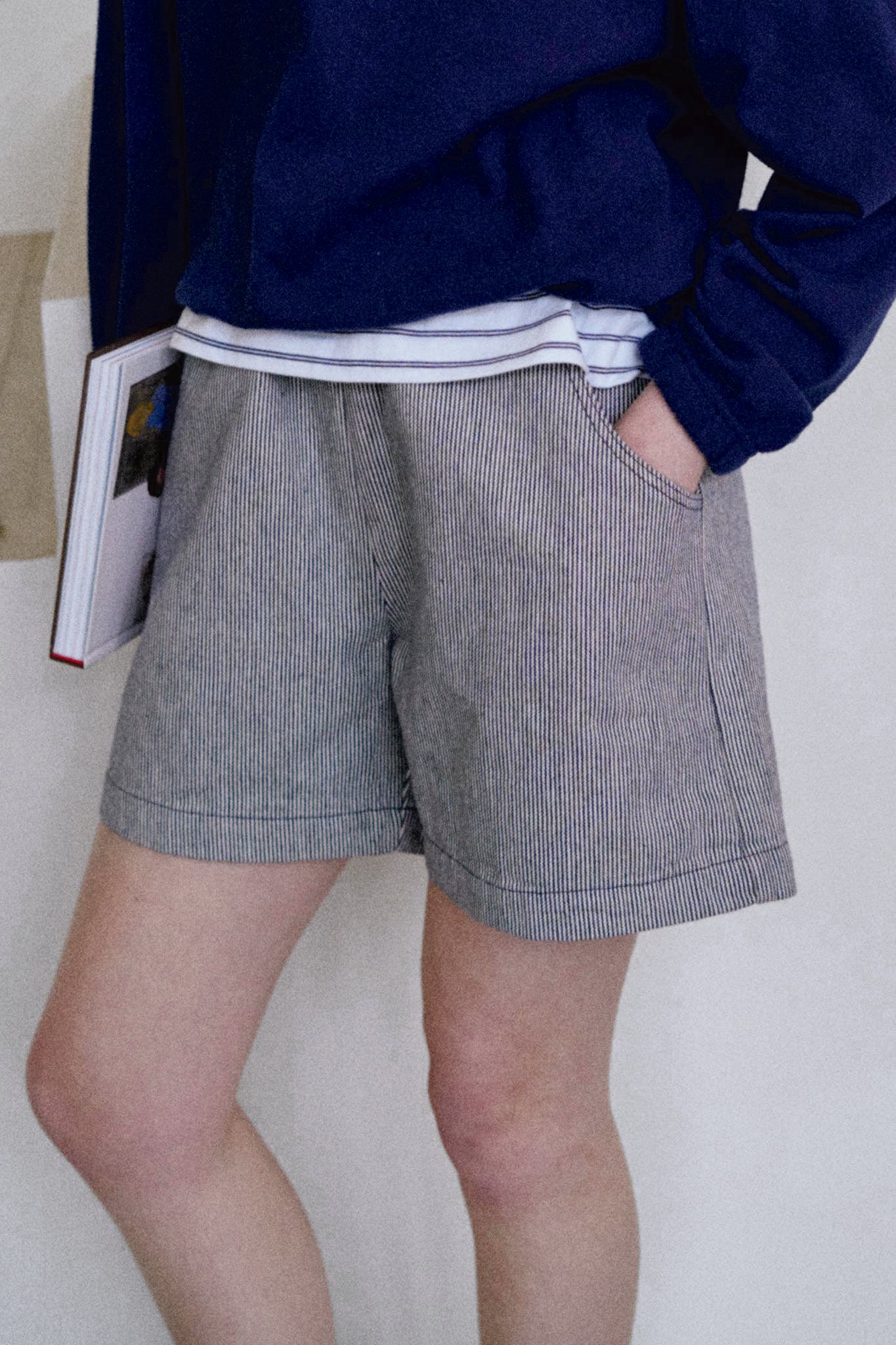 Vibrant City Shorts in Blue Stripe