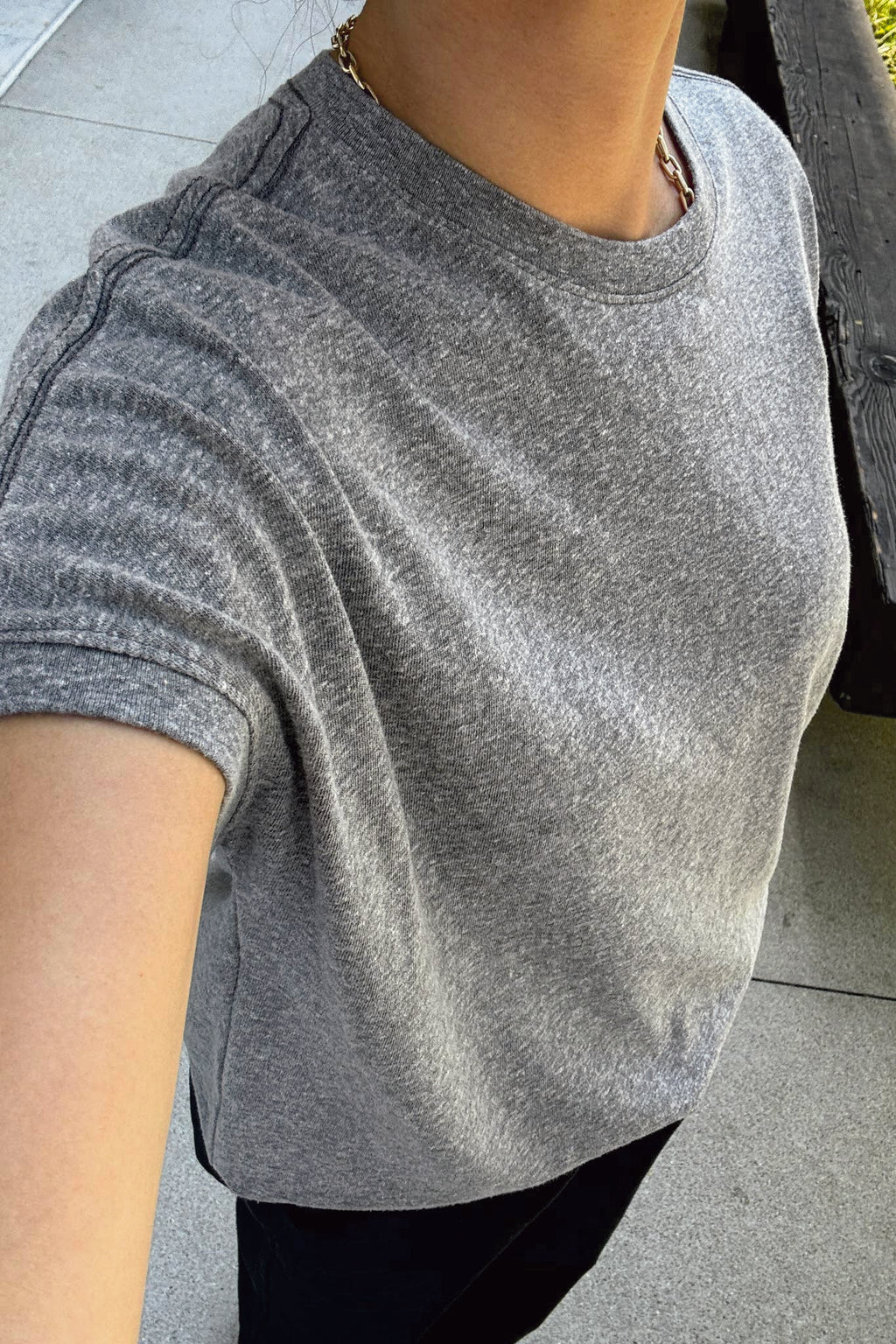 Comfortable Ease Tee in Heather Gray