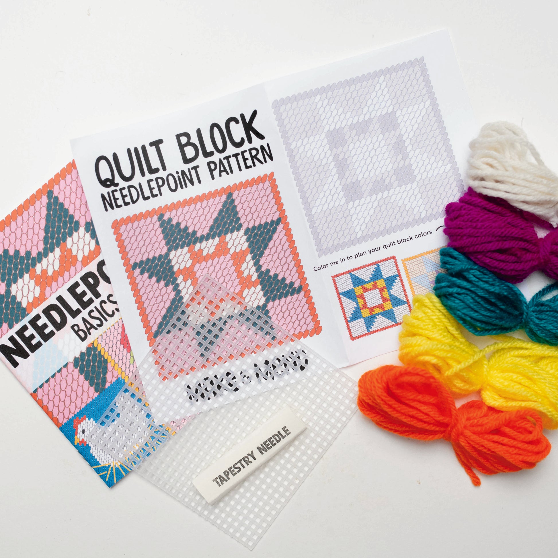Stunning Quilt Block Needlepoint Kit