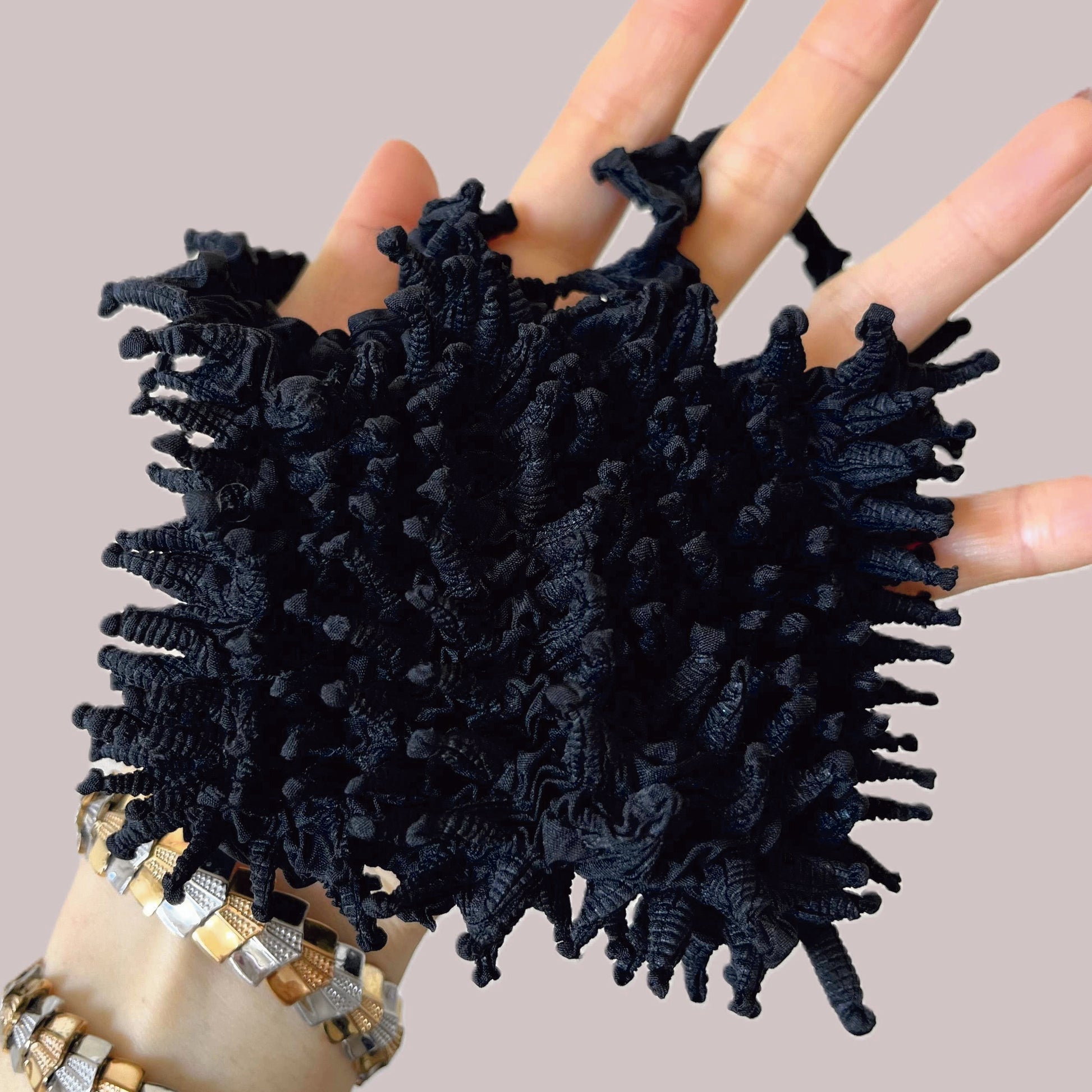 Stylish Black Shibori Reusable Bag