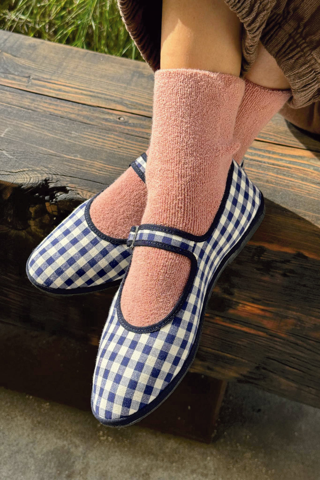 Plush Cloud Socks in Mulberry
